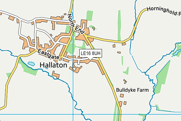 LE16 8UH map - OS VectorMap District (Ordnance Survey)