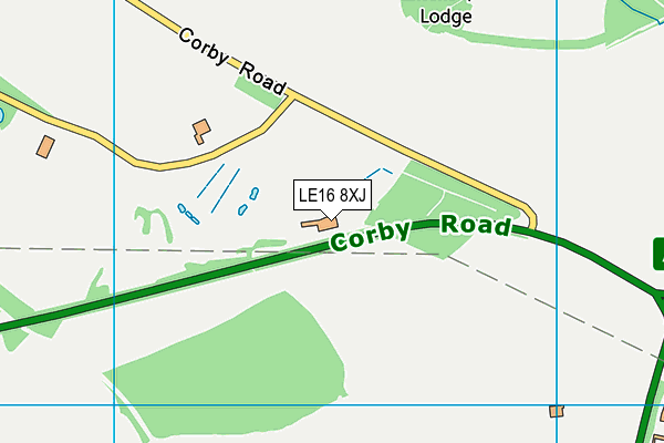 Blackthorn Wood Golf Complex map (LE16 8XJ) - OS VectorMap District (Ordnance Survey)