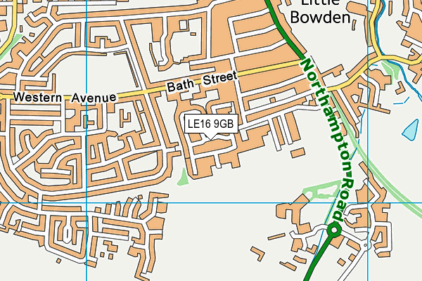 LE16 9GB map - OS VectorMap District (Ordnance Survey)