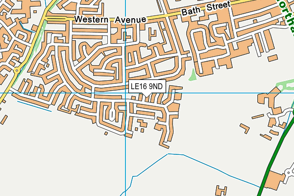 LE16 9ND map - OS VectorMap District (Ordnance Survey)