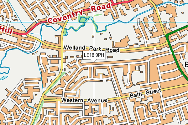 LE16 9PH map - OS VectorMap District (Ordnance Survey)