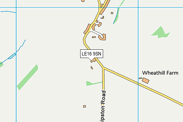 LE16 9SN map - OS VectorMap District (Ordnance Survey)