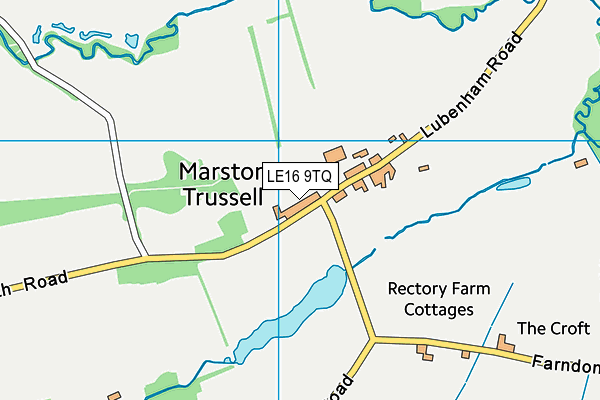 Marsten Trussel Cricket Club map (LE16 9TQ) - OS VectorMap District (Ordnance Survey)