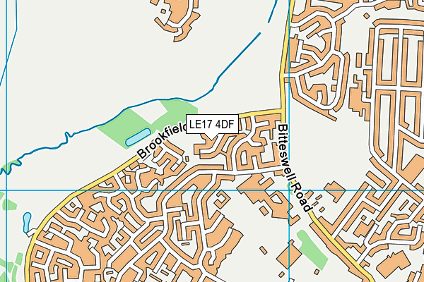 LE17 4DF map - OS VectorMap District (Ordnance Survey)