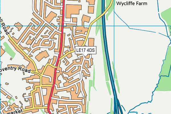 LE17 4DS map - OS VectorMap District (Ordnance Survey)