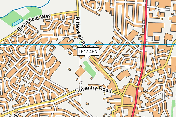 LE17 4EN map - OS VectorMap District (Ordnance Survey)