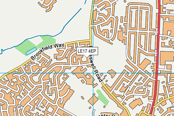 LE17 4EP map - OS VectorMap District (Ordnance Survey)