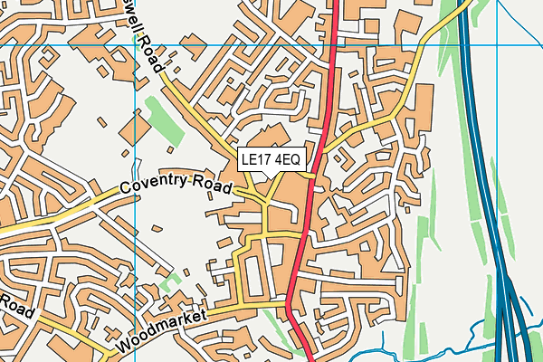 LE17 4EQ map - OS VectorMap District (Ordnance Survey)