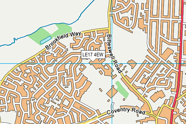 LE17 4EW map - OS VectorMap District (Ordnance Survey)