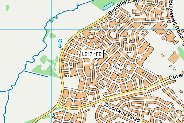 LE17 4FE map - OS VectorMap District (Ordnance Survey)
