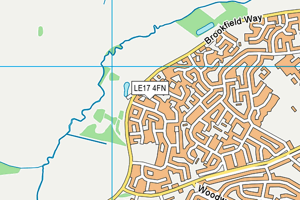 LE17 4FN map - OS VectorMap District (Ordnance Survey)