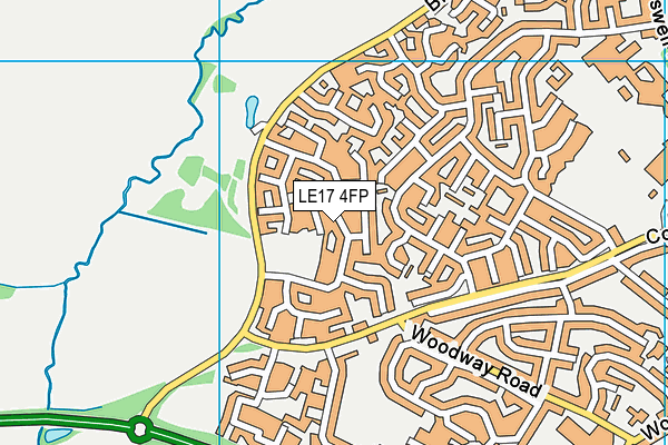LE17 4FP map - OS VectorMap District (Ordnance Survey)