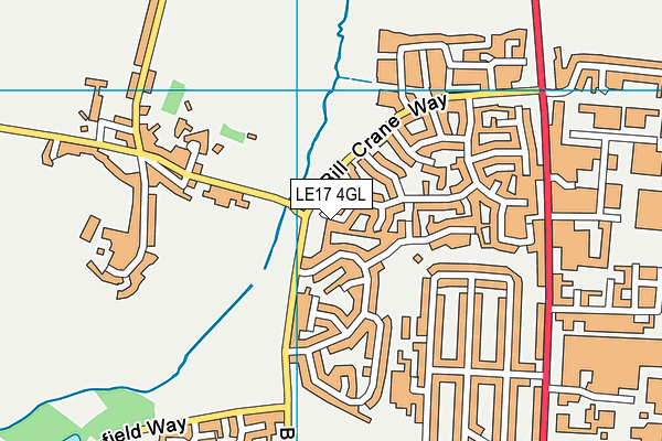 LE17 4GL map - OS VectorMap District (Ordnance Survey)