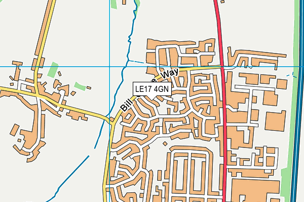 LE17 4GN map - OS VectorMap District (Ordnance Survey)