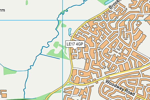 LE17 4GP map - OS VectorMap District (Ordnance Survey)