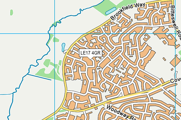LE17 4GR map - OS VectorMap District (Ordnance Survey)