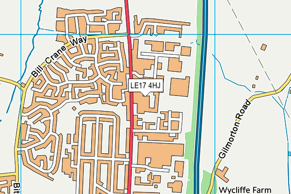 LE17 4HJ map - OS VectorMap District (Ordnance Survey)