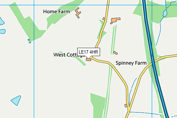 LE17 4HR map - OS VectorMap District (Ordnance Survey)