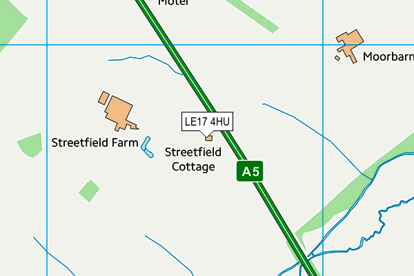 LE17 4HU map - OS VectorMap District (Ordnance Survey)