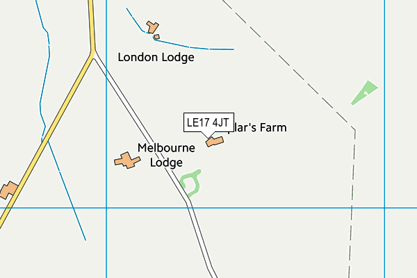 LE17 4JT map - OS VectorMap District (Ordnance Survey)