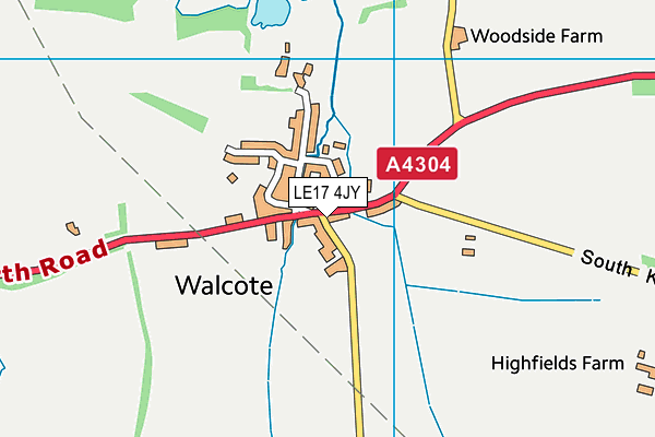 LE17 4JY map - OS VectorMap District (Ordnance Survey)