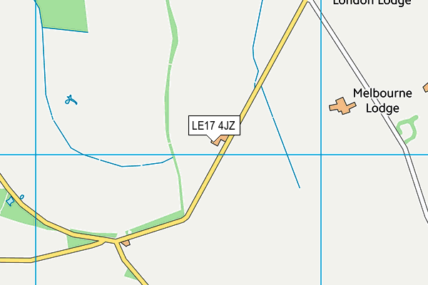 LE17 4JZ map - OS VectorMap District (Ordnance Survey)