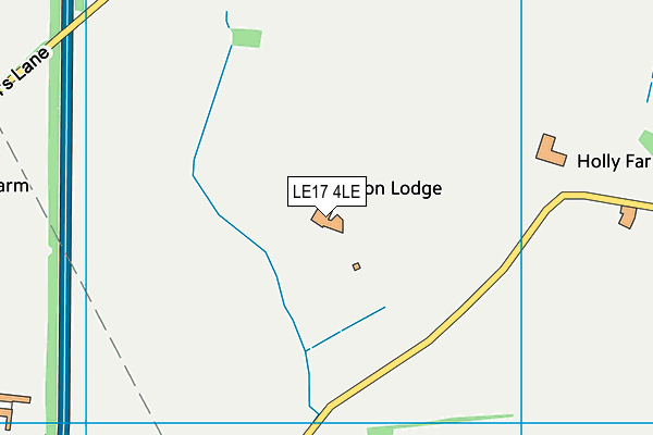 LE17 4LE map - OS VectorMap District (Ordnance Survey)