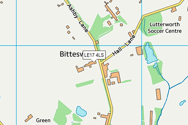 LE17 4LS map - OS VectorMap District (Ordnance Survey)