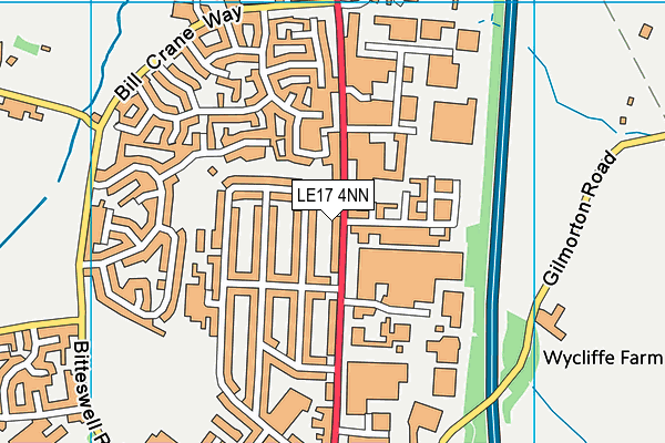 LE17 4NN map - OS VectorMap District (Ordnance Survey)