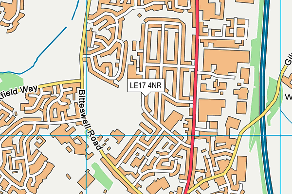 LE17 4NR map - OS VectorMap District (Ordnance Survey)