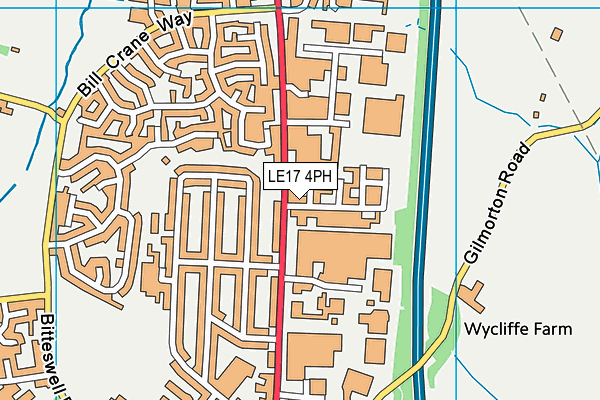 LE17 4PH map - OS VectorMap District (Ordnance Survey)