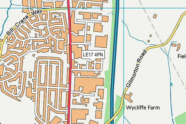 LE17 4PN map - OS VectorMap District (Ordnance Survey)