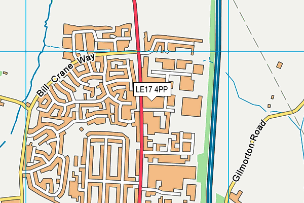 LE17 4PP map - OS VectorMap District (Ordnance Survey)