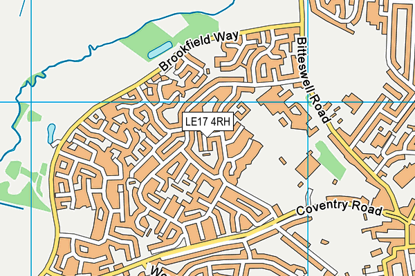 LE17 4RH map - OS VectorMap District (Ordnance Survey)