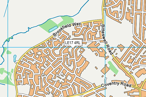 LE17 4RL map - OS VectorMap District (Ordnance Survey)