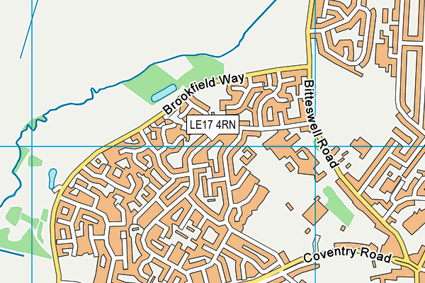 LE17 4RN map - OS VectorMap District (Ordnance Survey)