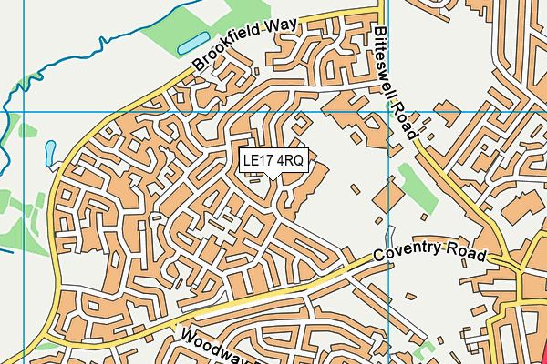 LE17 4RQ map - OS VectorMap District (Ordnance Survey)