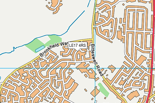 LE17 4RS map - OS VectorMap District (Ordnance Survey)