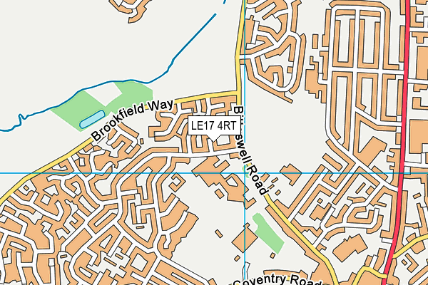 LE17 4RT map - OS VectorMap District (Ordnance Survey)