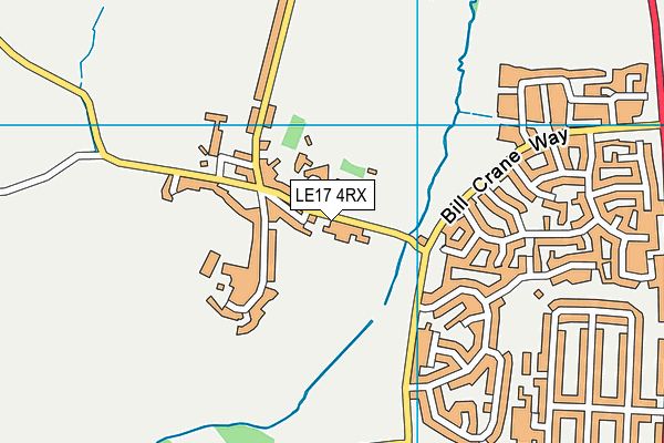 LE17 4RX map - OS VectorMap District (Ordnance Survey)