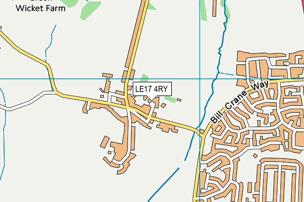 LE17 4RY map - OS VectorMap District (Ordnance Survey)