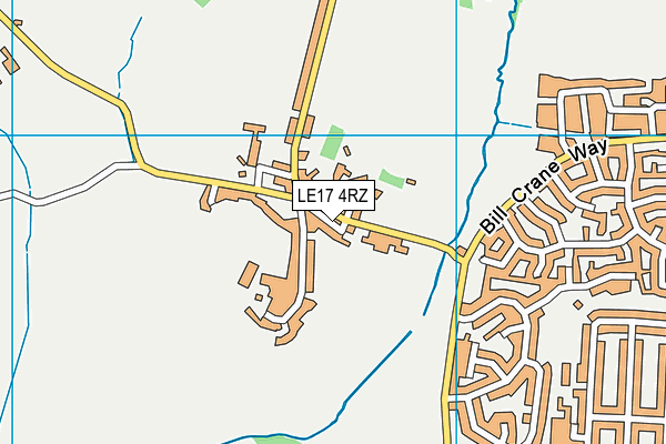 LE17 4RZ map - OS VectorMap District (Ordnance Survey)