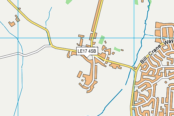 LE17 4SB map - OS VectorMap District (Ordnance Survey)