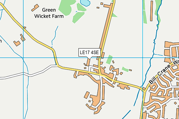 LE17 4SE map - OS VectorMap District (Ordnance Survey)