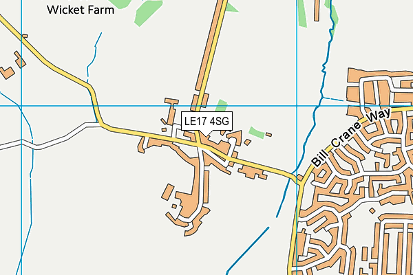 LE17 4SG map - OS VectorMap District (Ordnance Survey)