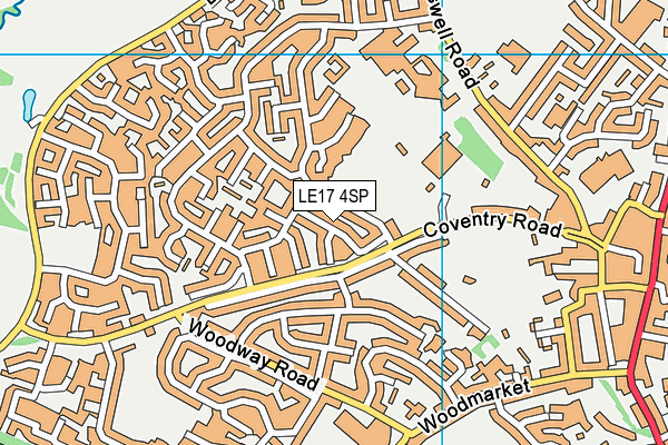 LE17 4SP map - OS VectorMap District (Ordnance Survey)