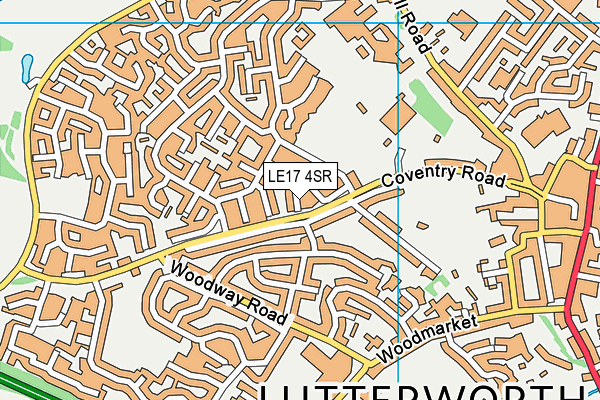 LE17 4SR map - OS VectorMap District (Ordnance Survey)