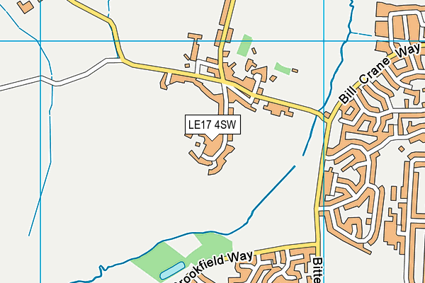 LE17 4SW map - OS VectorMap District (Ordnance Survey)