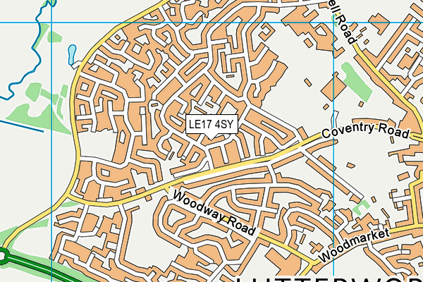 LE17 4SY map - OS VectorMap District (Ordnance Survey)