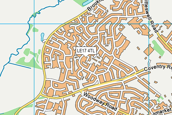 LE17 4TL map - OS VectorMap District (Ordnance Survey)